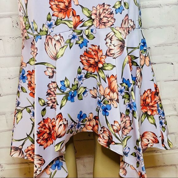 Maggy London Floral Charmeuse Midi dress NWOT size 10 - Picture 7 of 14